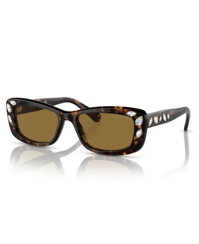 Swarovski Women's Sunglasses, Sk6008 In Brown