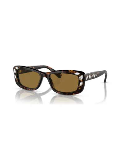 Swarovski Sk6008 Sunglasses In Tartarugato