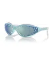 Swarovski Injected Sk6024 Sunglasses In Light Blue,white