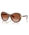 Swarovski Woman Sunglass Sk6026 In Transparent Brown