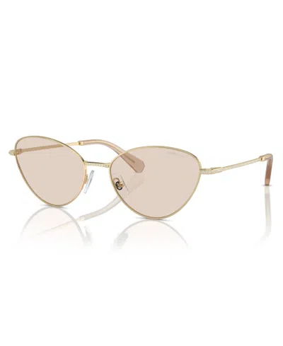 Swarovski Women's Sunglasses, Sk7014 Photochromic In Pale Gold
