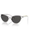 Swarovski Sk 7025 400187 58mm Womens Cat-eye Sunglasses In Silver