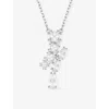 Swarovski Maxtrix Pendant Necklace In White