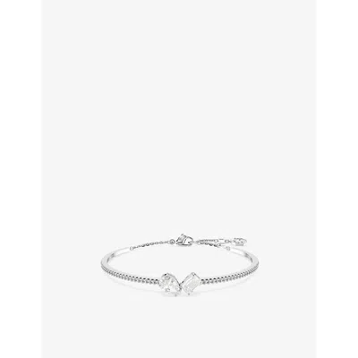 Swarovski Womens Crystal Mesmera Rhodium-plated Brass And Zirconia&nbsp;bracelet