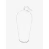 Swarovski Womens Silver Constella Rhodium-plated And Zirconia Pendant Necklace In Silver
