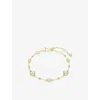 Swarovski Womens White Imber 18ct Yellow-gold Plated And Zirconia Bracelet In White