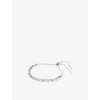 Swarovski Womens  Matrix Rhodium-plated And Crystal Bracelet In White