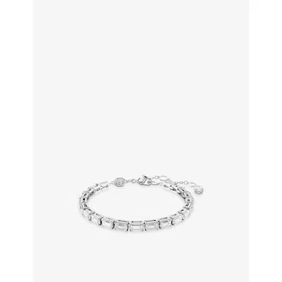 Swarovski Womens Silver Matrix Rhodium-plated And Zirconia Bracelet