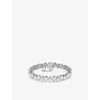 Swarovski Womens Matrix Rhodium-plated Brass And Zirconia Bracelet White In White