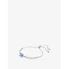 Swarovski Womens Blue Matrix Tennis Rhodium-plated And Zirconia Bracelet In Blue