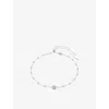 Swarovski Womens Silver Una Rhodium-plated And Zirconia Bracelet In Silver