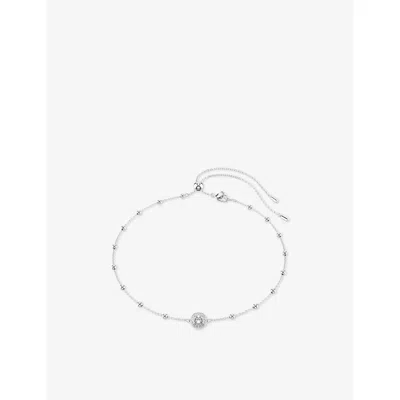 Swarovski Womens Silver Una Rhodium-plated And Zirconia Bracelet