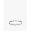 Swarovski Womens Silver Una Rhodium-plated And Zirconia Bracelet In Silver