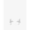 Swarovski Matrix Ohrclips In White