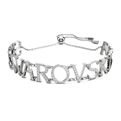 Swarovski Wordmark Bracelet In White