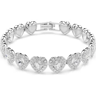 Swarovski X Ariana Grande Angelic Crystal Heart Line Bracelet
