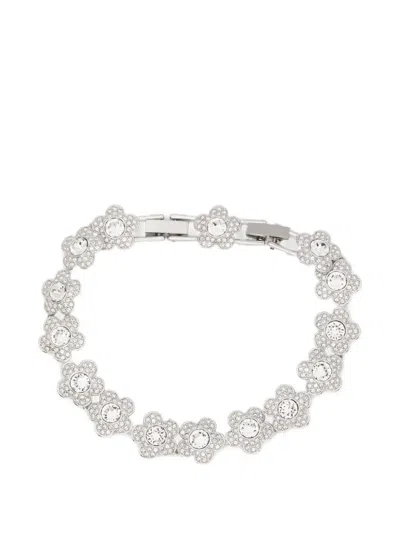 Swarovski X Ariana Grande Angelic Floral Crystal Bracelet In Brown