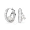 Swarovski X Ariana Grande Baguette Cut Hoop Earrings