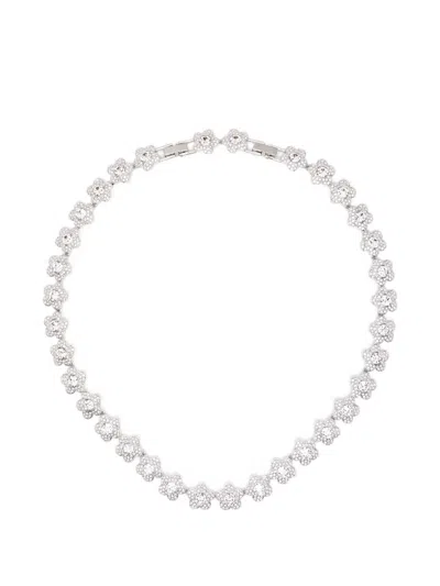 Swarovski X Ariana Grande Capsule Flower Necklace In Purple