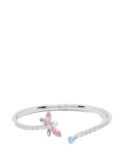 Swarovski X Ariana Grande Crystal Dragonfly Bangle In Transparent