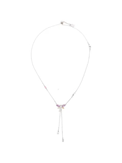 Swarovski X Ariana Grande Crystal Dragonfly Necklace In Silver