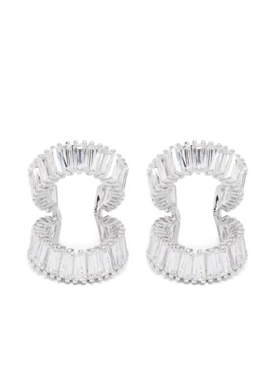 Swarovski X Ariana Grande Crystal Ear Cuffs In Silver