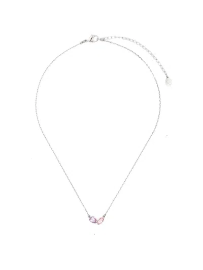 Swarovski X Ariana Grande Crystal Earrings And Necklace Set In Silver