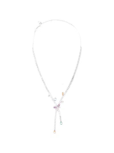 Swarovski X Ariana Grande Crystal-embellishment Necklace In Transparent