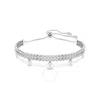 Swarovski Ariana Grande X  Round Cut White Rhodium Plated Bracelet