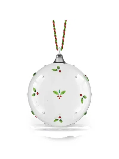 Swarovski X Bettina Fuchs Holiday Cheers Holly Ornament In White