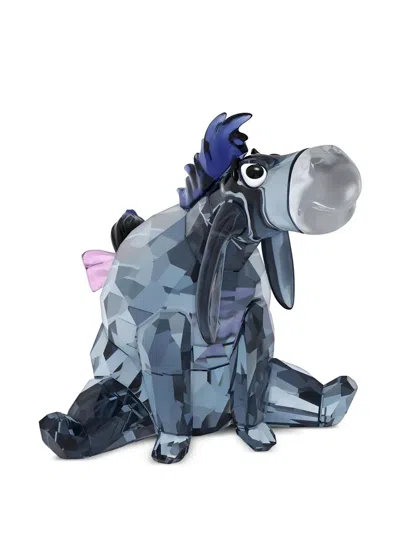 Swarovski X Disney Winnie The Pooh Eeyore Faceted Figurine In Blue