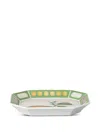 Swarovski Idyllia Lemon-print Tray (12.1cm X 14.6cm) In Multi