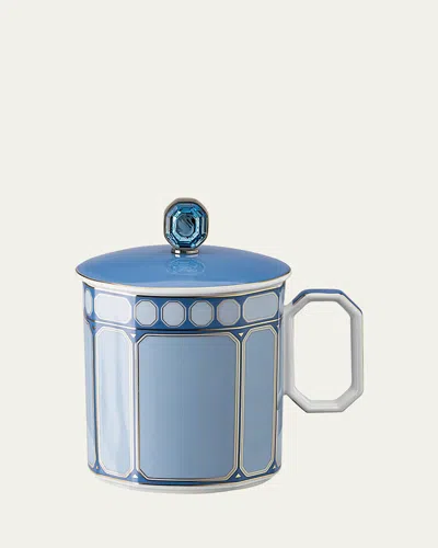 Swarovski Signum Mug With Lid, 13 Oz. In Blue