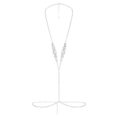 Swarovski X Skims Body Chain In White