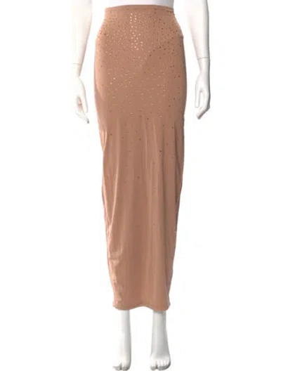Pre-owned Swarovski X Skims Long Skirt In Neutral