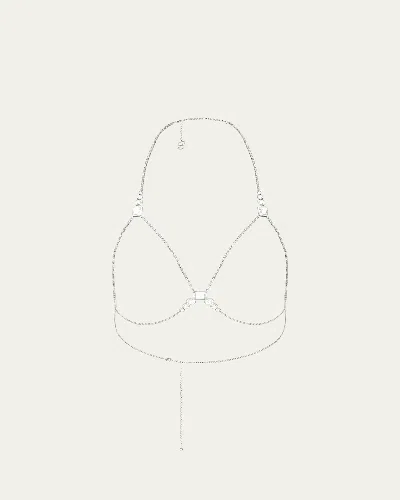 Swarovski X Skims X Skims Open-cup Crystal Bra Chain