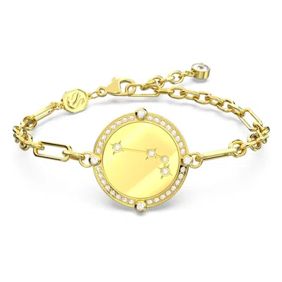 Swarovski Zodiac Bracelet In Gold Tone