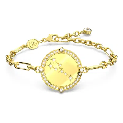 Swarovski Zodiac Bracelet In Gold Tone