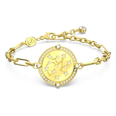 Swarovski Zodiac Bracelet In Gold Tone