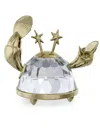 Swarovski Zodiac Cancer Crystal Figurine In Gold Tone-cancer