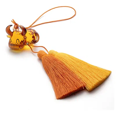 Swarovski Zodiac Ox Ornament In Orange