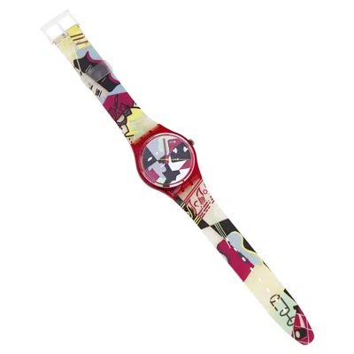 Pre-owned Swatch Abstract "cubist Rap" Wristwatch By Beatrice Santiccioli For , 1990s In Multi