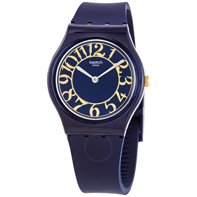 Swatch Back In Time Quartz Ladies Watch Gn262 In Blue