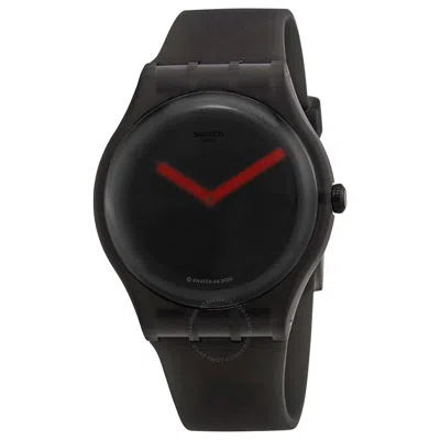 Swatch Black Blur Quartz Transparent Dial Men's Watch Suob183