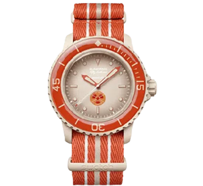 Pre-owned Swatch Blancpain X  Bioceramic Scuba Fifty Fathoms Collection Watch 5colors In Arctic Ocean