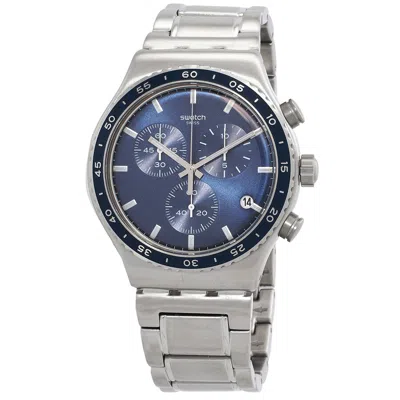 Swatch Cobalt Lagoon Chronograph Quartz Blue Dial Men's Watch Yvs496g