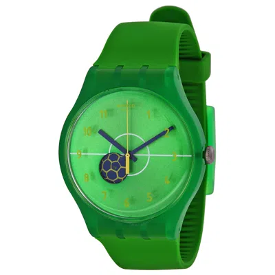 Swatch Entusiasmo Green Dial Unisex Watch Suoz175