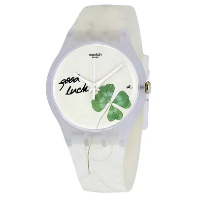 Swatch Exceptionnel White Silicone Unisex Watch Suow119