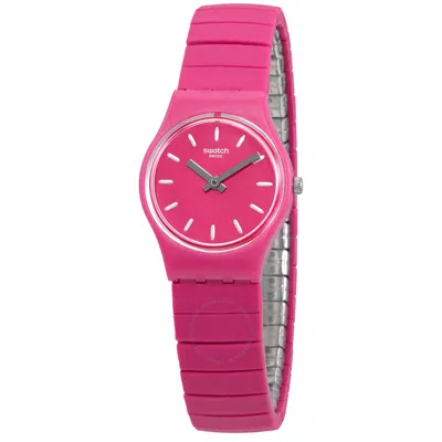 Swatch Flexipink L Quartz Pink Dial Ladies Watch Lp149a