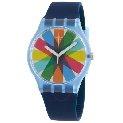Swatch Graftic Quartz Multicolored Dial Unisex Watch Suon133 In Blue